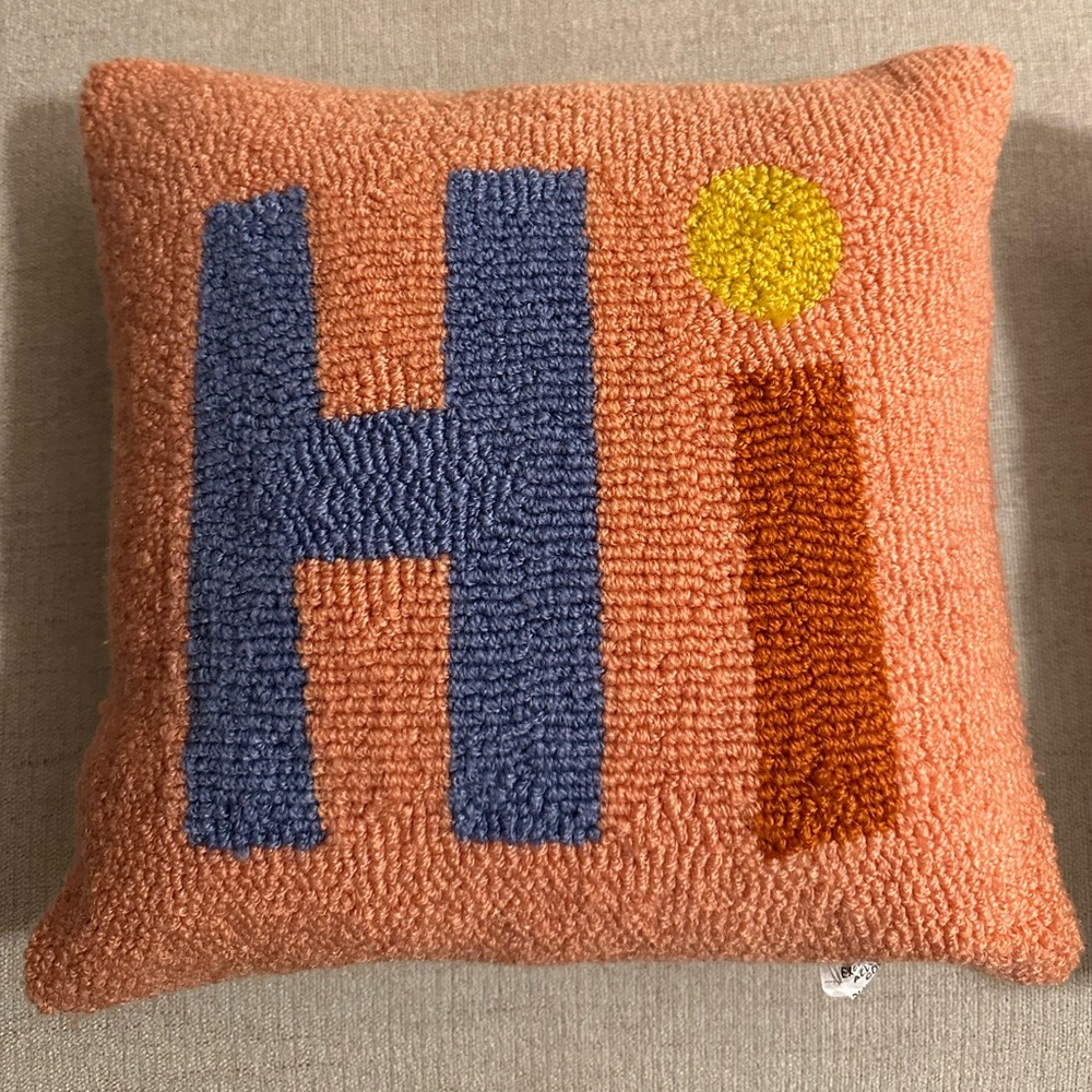Fun “Hi!” Pillow